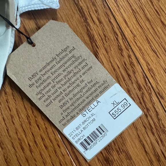 New!‎ IMSY Swimwear Stella Women's Bikini Bottoms - Birch - Picture 6 of 9